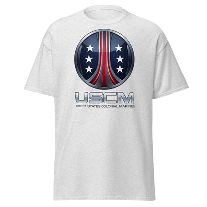 USCM T-Shirt - United States Colonial Marines Fan Apparel - Ash - T-Shirts Online