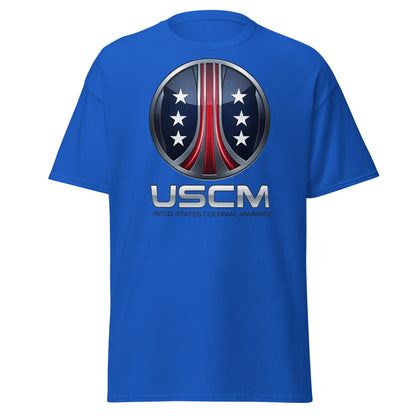 USCM T-Shirt - United States Colonial Marines Fan Apparel - Royal - T-Shirts Online