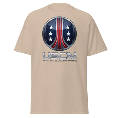 USCM T-Shirt - United States Colonial Marines Fan Apparel - Sand - T-Shirts Online