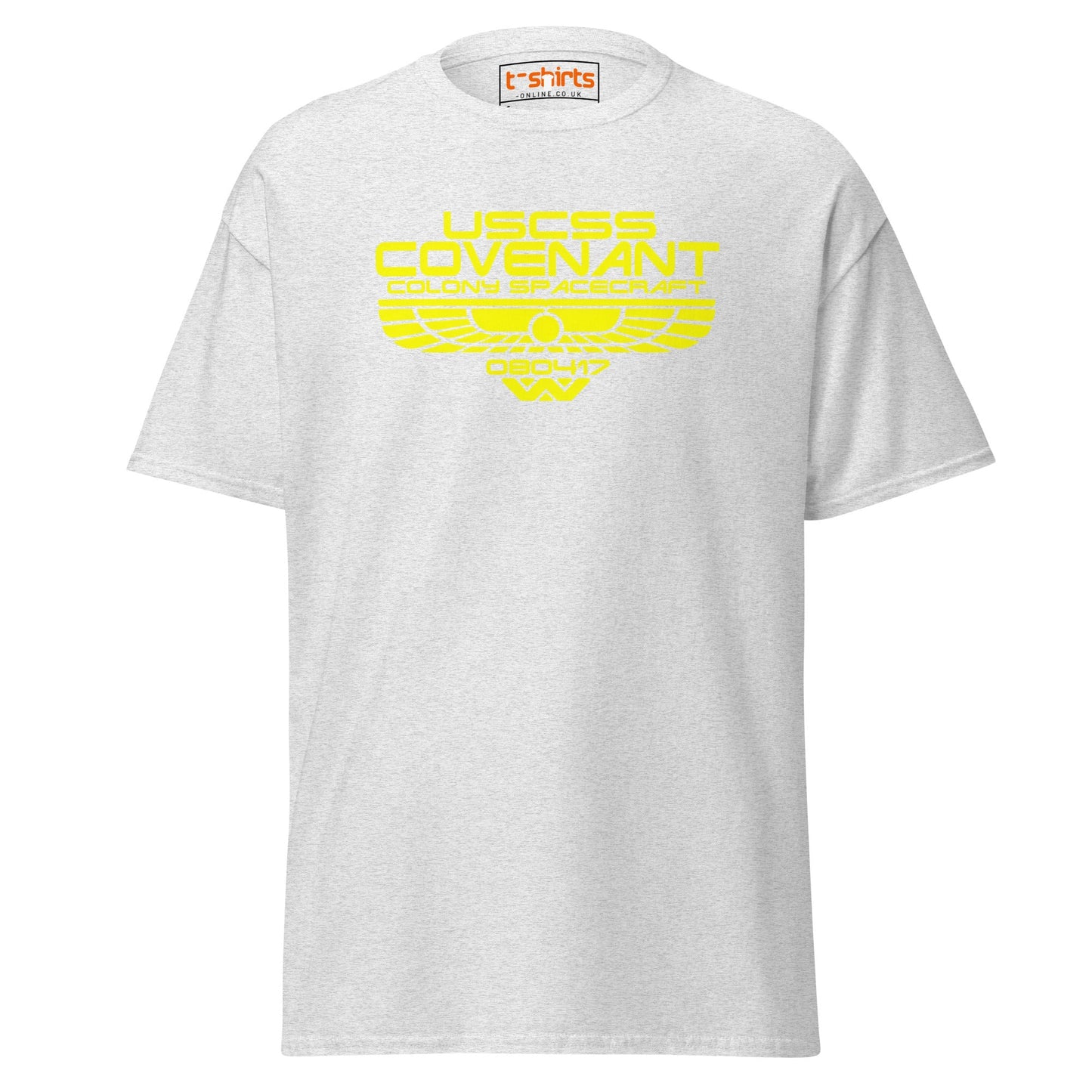 USCSS Covenant T-Shirt | Alien Sci - Fi Spacecraft Tee - Ash - T-Shirts Online