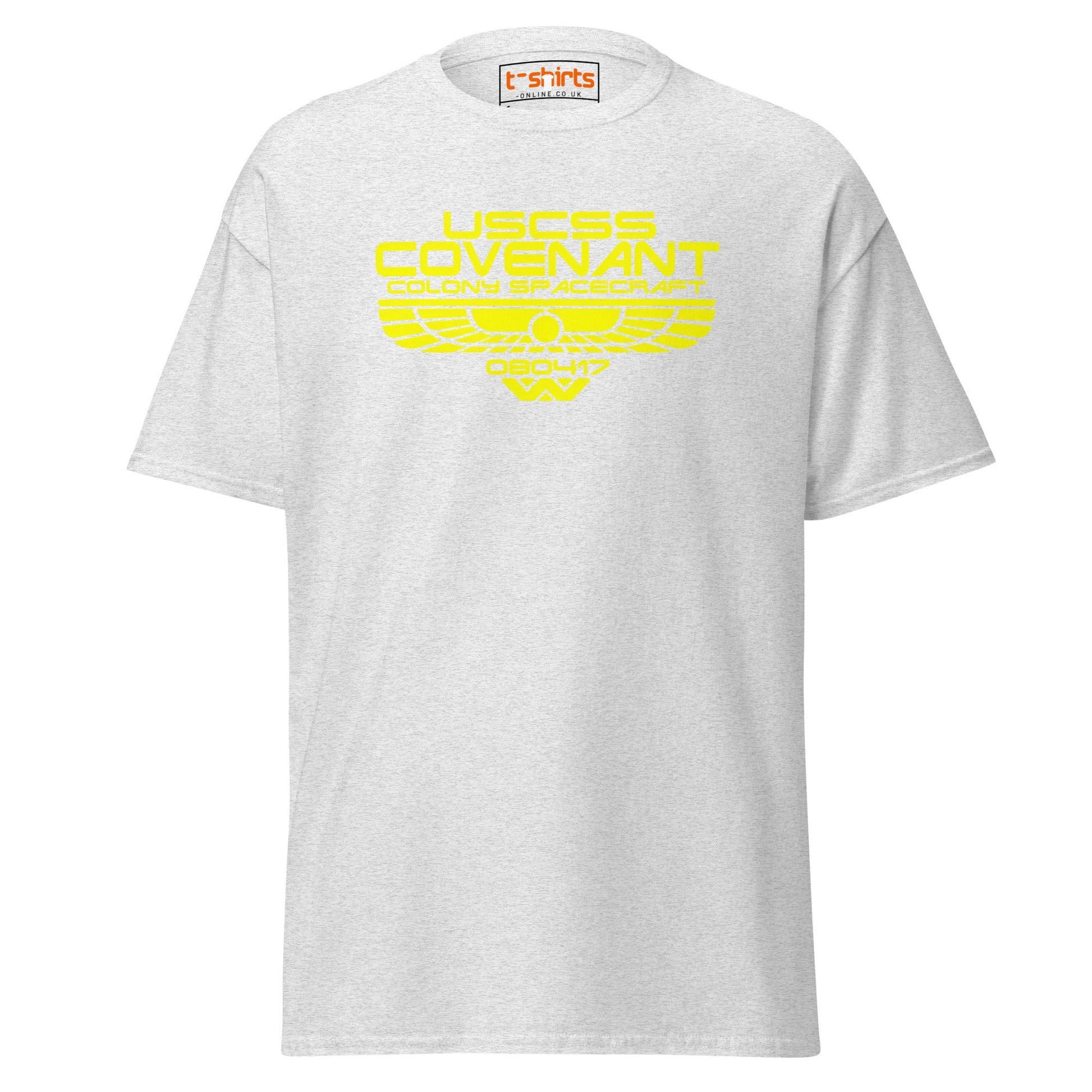 USCSS Covenant T-Shirt | Alien Sci - Fi Spacecraft Tee - Ash - T-Shirts Online
