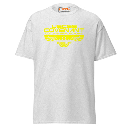 USCSS Covenant T-Shirt | Alien Sci - Fi Spacecraft Tee - Ash - T-Shirts Online