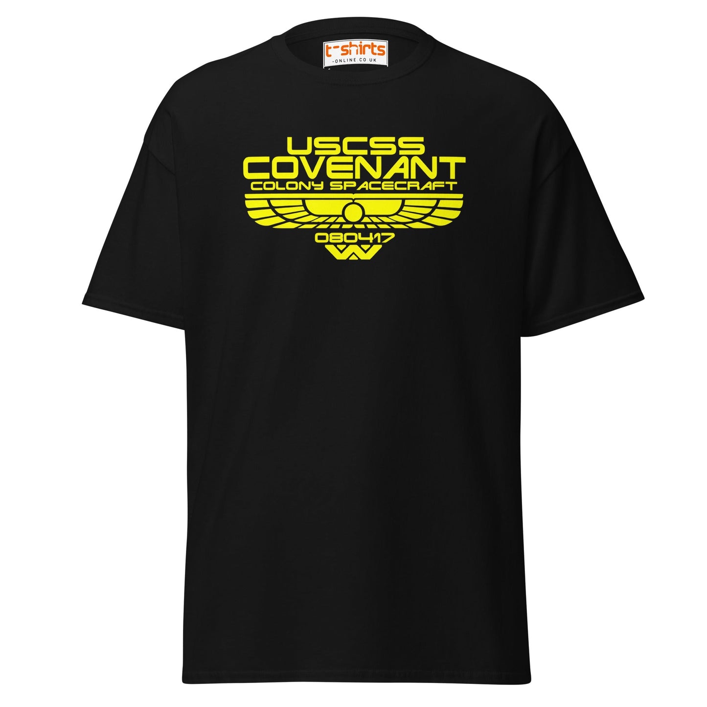 USCSS Covenant T-Shirt | Alien Sci - Fi Spacecraft Tee - Black - T-Shirts Online