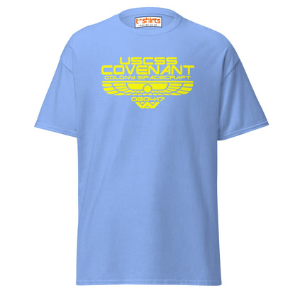 USCSS Covenant T-Shirt | Alien Sci - Fi Spacecraft Tee - Carolina Blue - T-Shirts Online