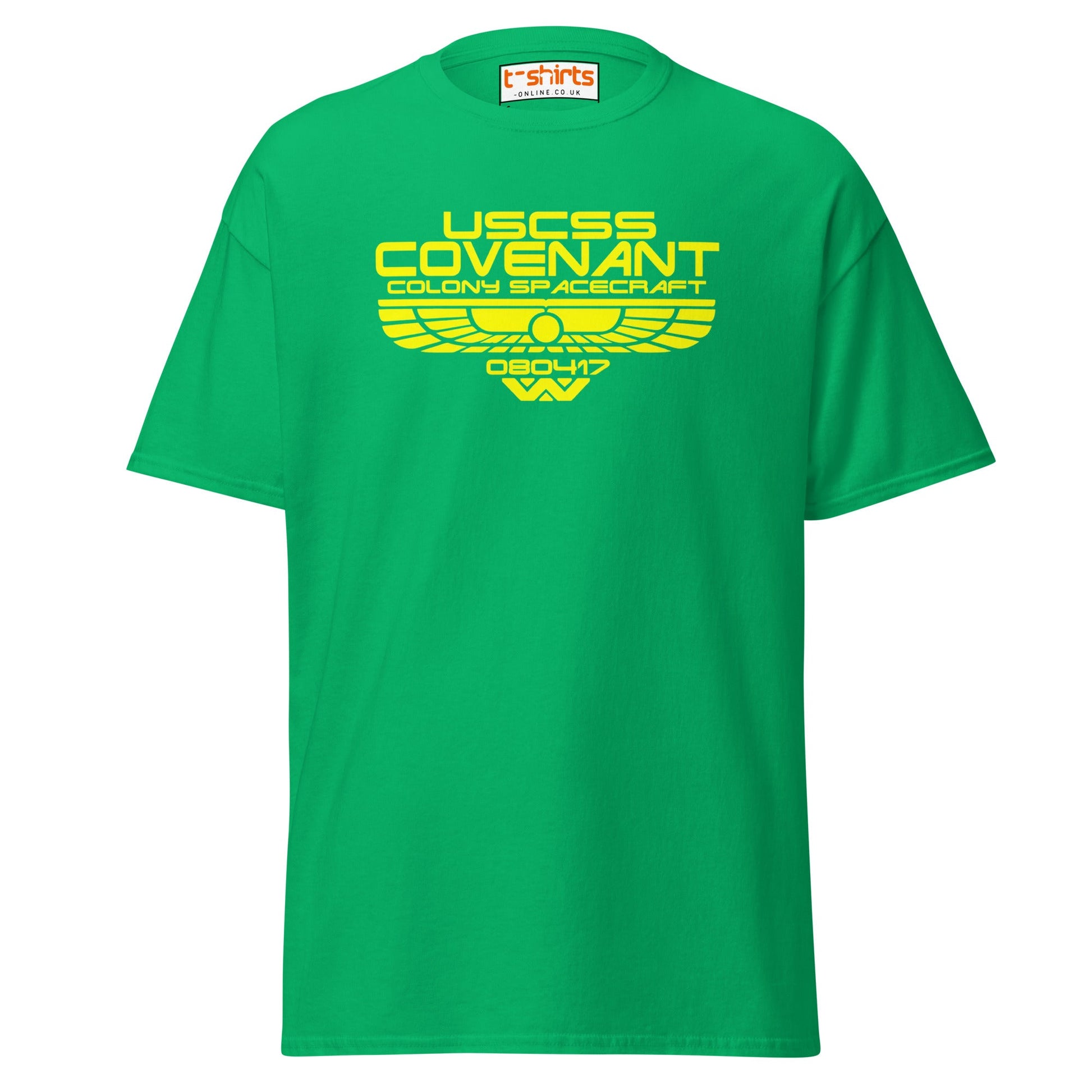USCSS Covenant T-Shirt | Alien Sci - Fi Spacecraft Tee - Irish Green - T-Shirts Online