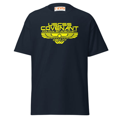 USCSS Covenant T-Shirt | Alien Sci - Fi Spacecraft Tee - Navy - T-Shirts Online