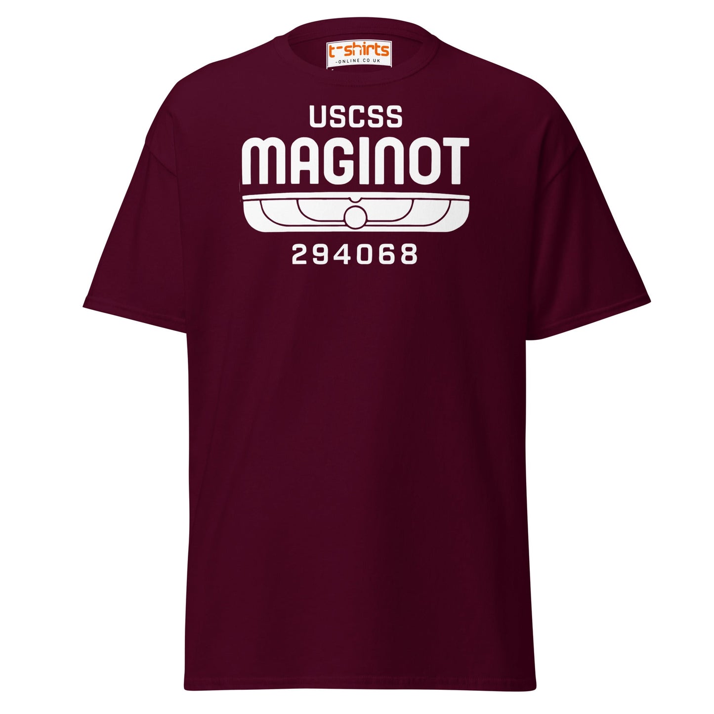 USCSS Maginot T-Shirt - Maroon - T-Shirts Online