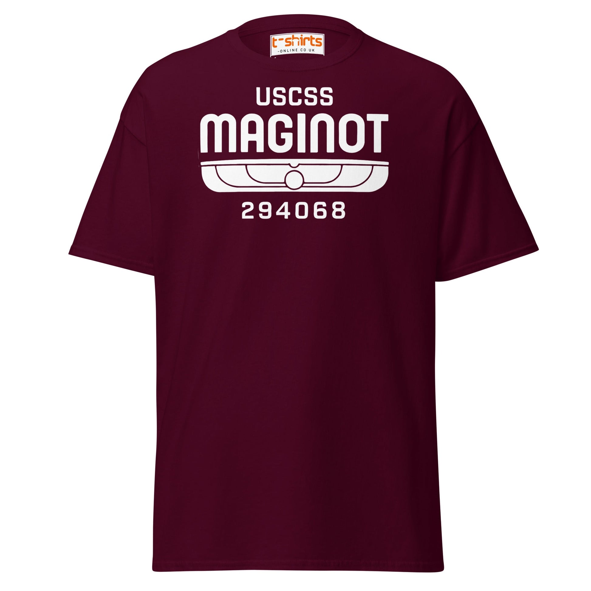 USCSS Maginot T-Shirt - Maroon - T-Shirts Online