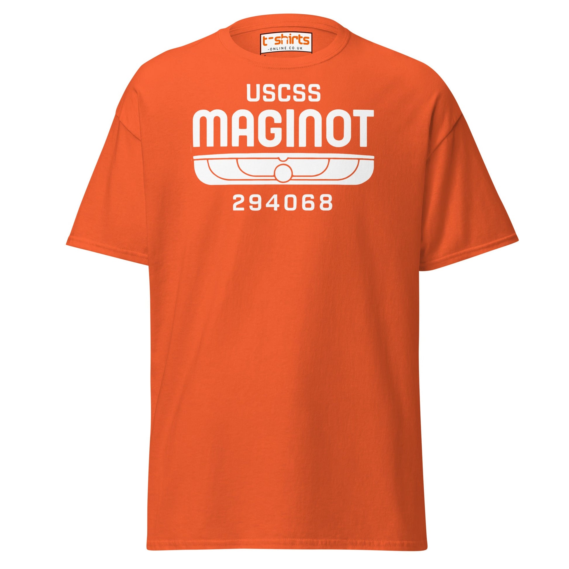 USCSS Maginot T-Shirt - Orange - T-Shirts Online