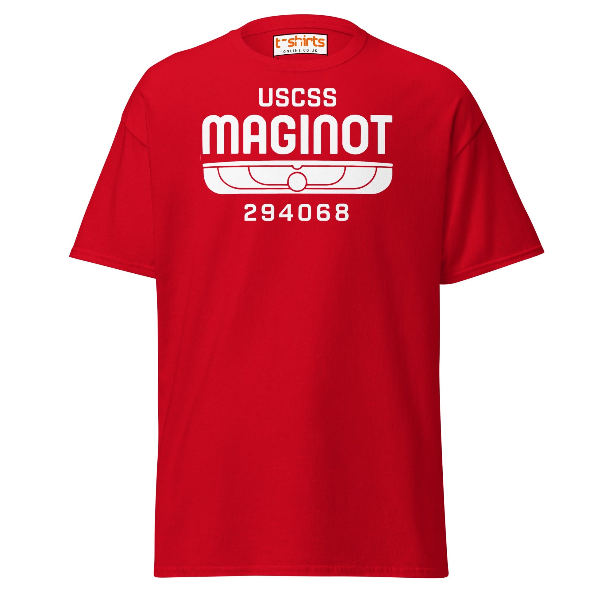 USCSS Maginot T-Shirt - Red - T-Shirts Online