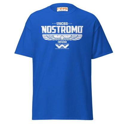 USCSS Nostromo T-Shirt | Alien Sci - Fi Logo Tee - Royal - T-Shirts Online