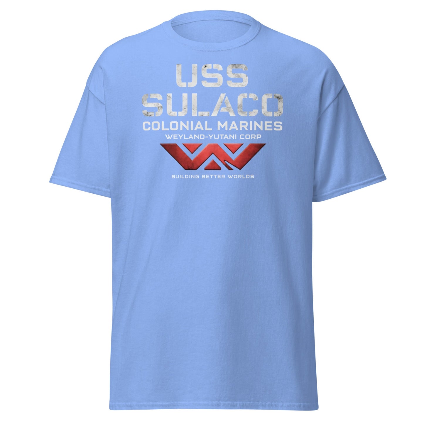 USS Sulaco Weyland - Yutani Colonial Marines Sci - Fi T-Shirt - Carolina Blue - T-Shirts Online