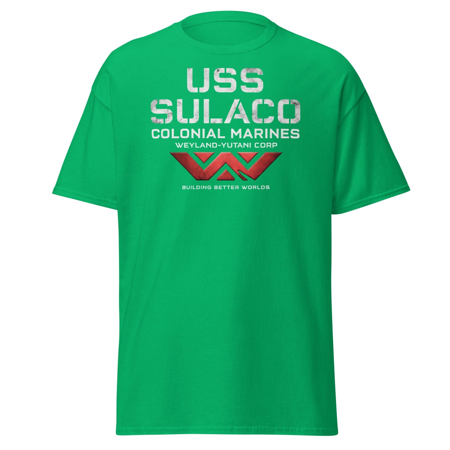 USS Sulaco Weyland - Yutani Colonial Marines Sci - Fi T-Shirt - Irish Green - T-Shirts Online