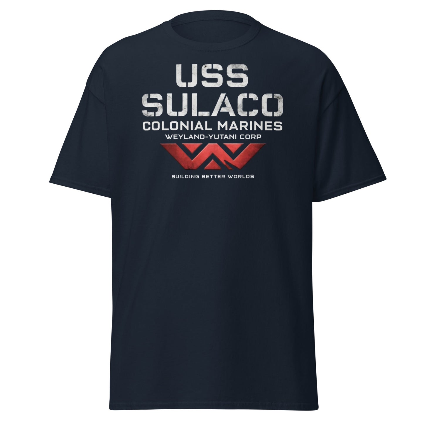 USS Sulaco Weyland - Yutani Colonial Marines Sci - Fi T-Shirt - Navy - T-Shirts Online