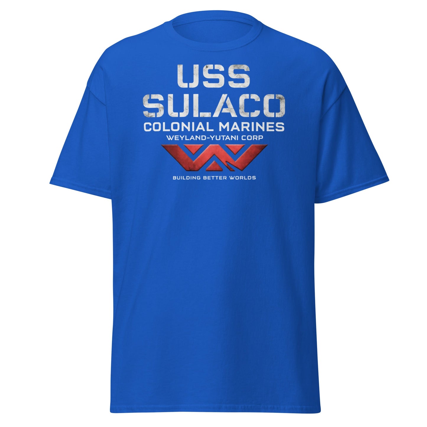 USS Sulaco Weyland - Yutani Colonial Marines Sci - Fi T-Shirt - Royal - T-Shirts Online