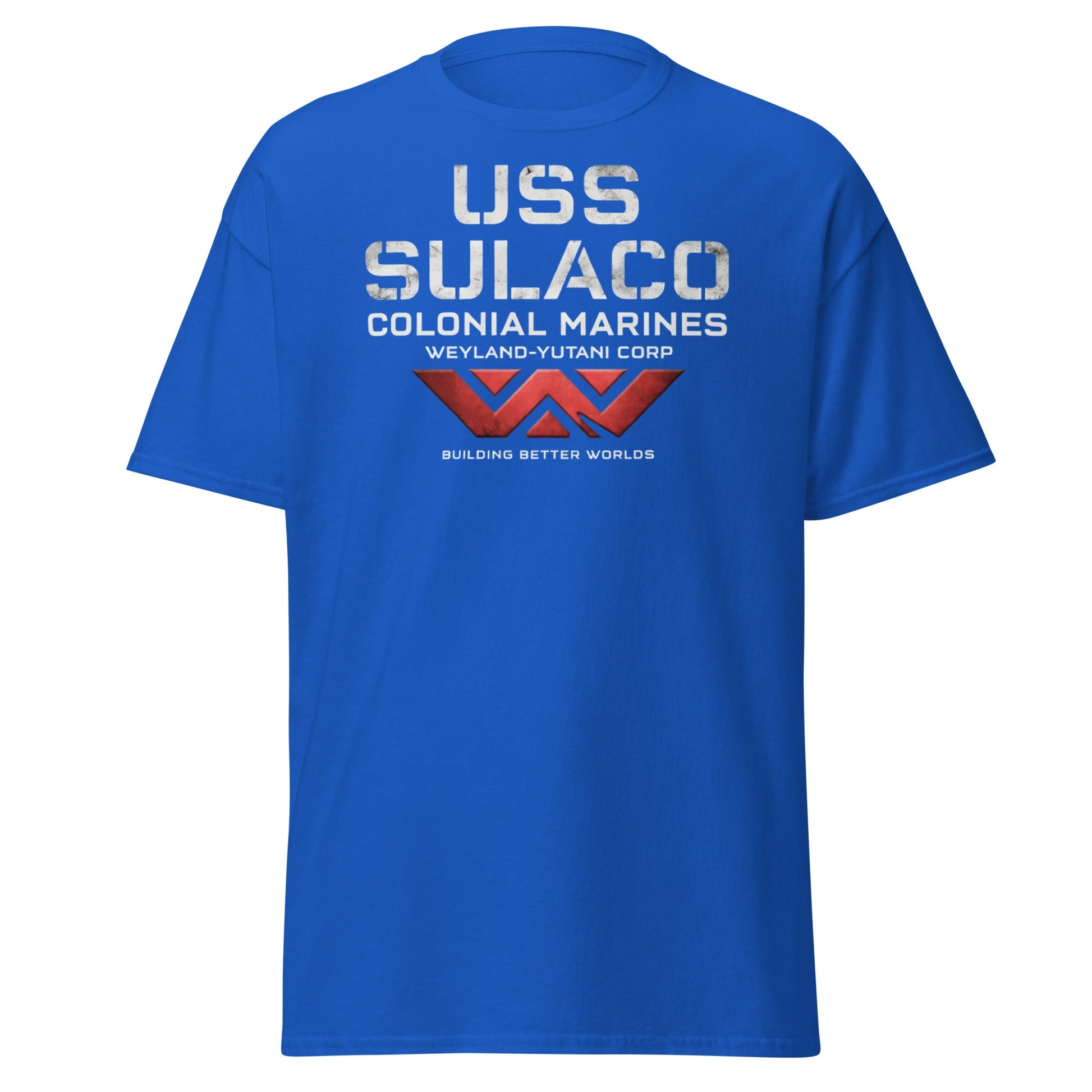 USS Sulaco Weyland - Yutani Colonial Marines Sci - Fi T-Shirt - Royal - T-Shirts Online