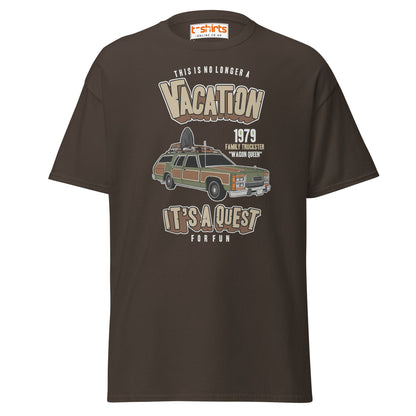 Vacation Wagon Queen T-Shirt | Retro Family Truckster Tee - Dark Chocolate - T-Shirts Online