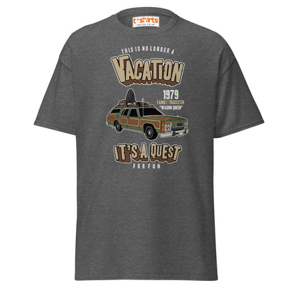 Vacation Wagon Queen T-Shirt | Retro Family Truckster Tee - Dark Heather - T-Shirts Online