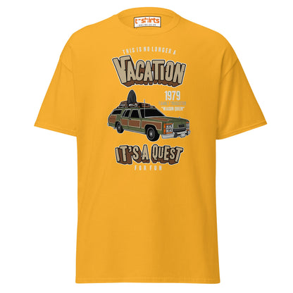 Vacation Wagon Queen T-Shirt | Retro Family Truckster Tee - Gold - T-Shirts Online