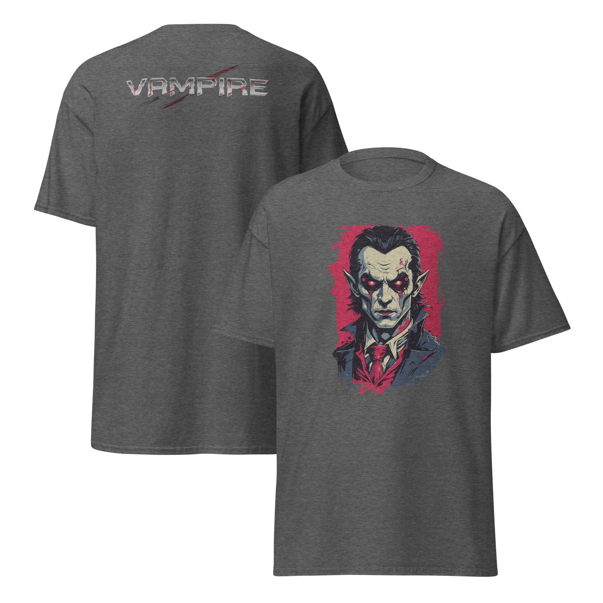Vampire | Horror T-Shirt - Dark Heather - T-Shirts Online