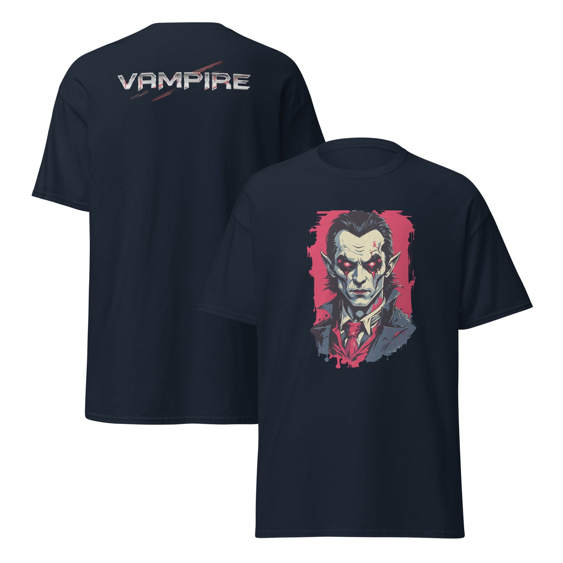 Vampire | Horror T-Shirt - Navy - T-Shirts Online
