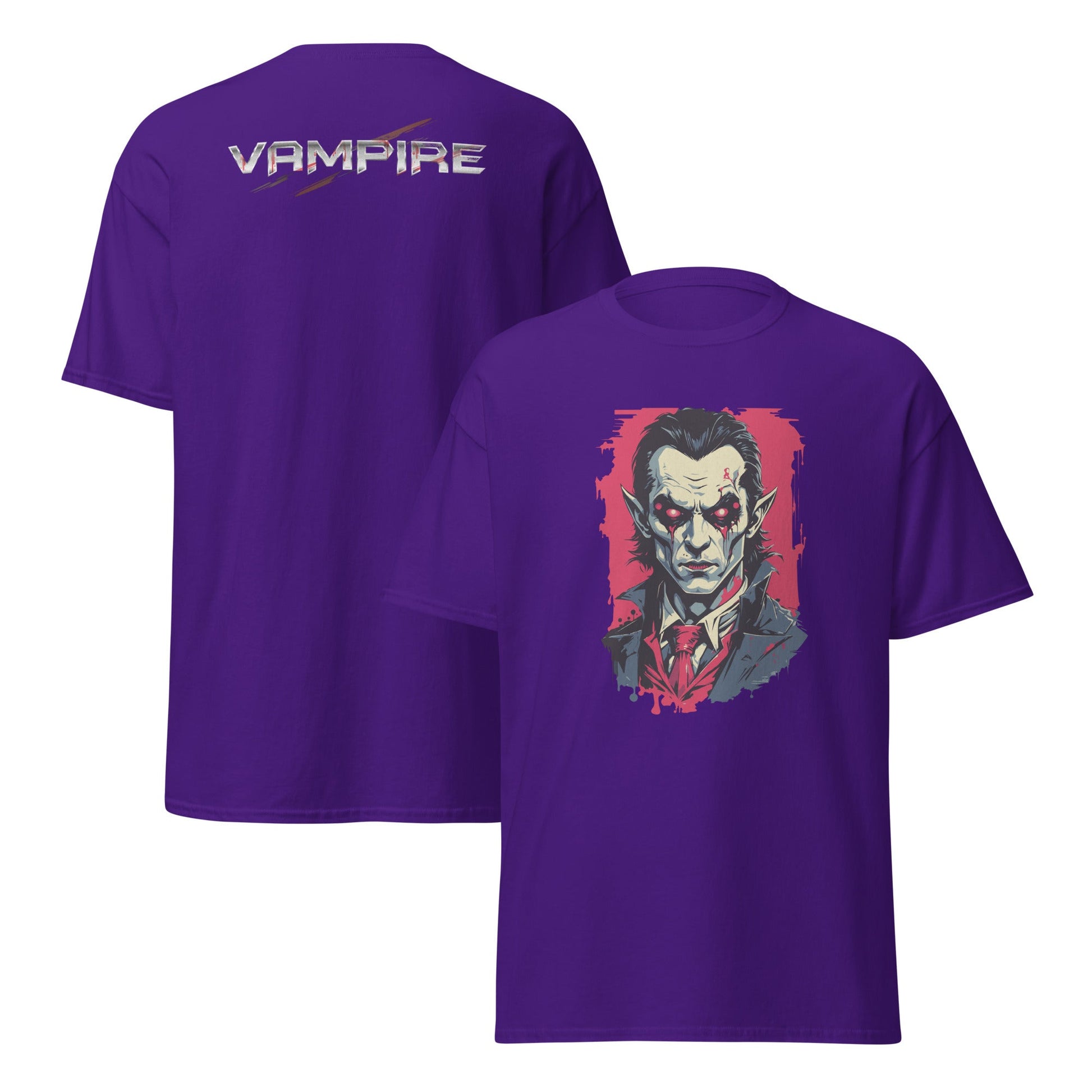 Vampire | Horror T-Shirt - Purple - T-Shirts Online