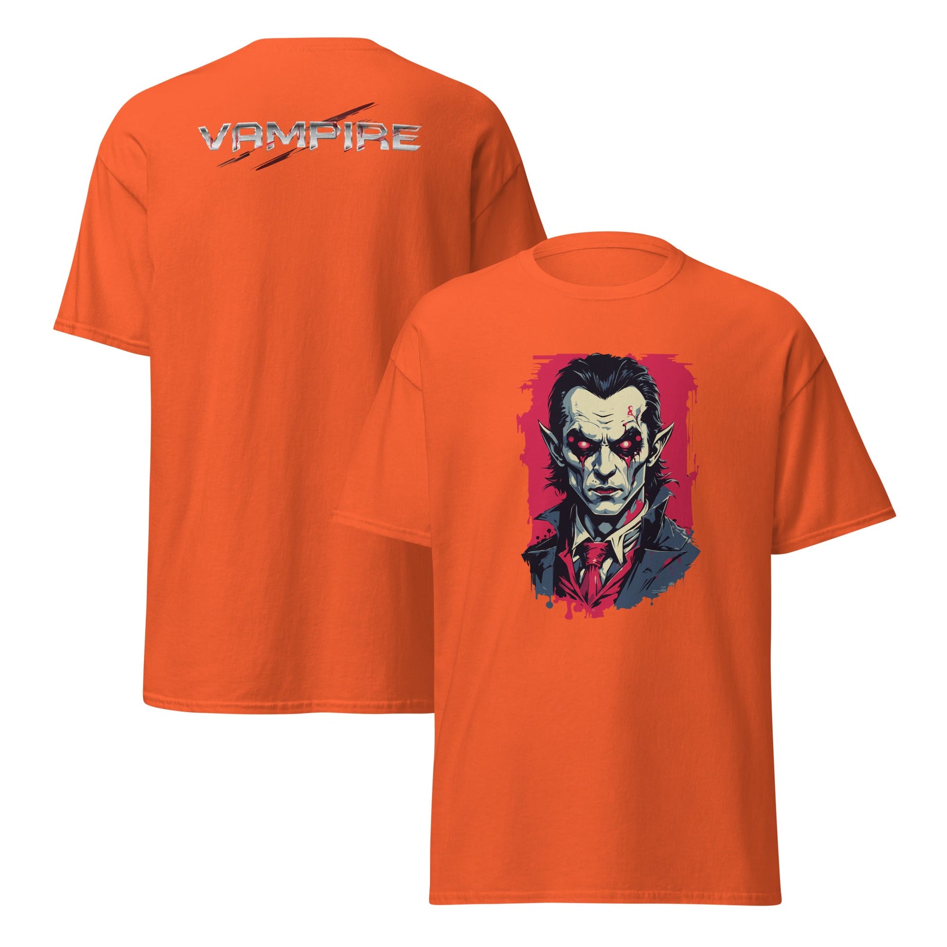 Vampire | Horror T-Shirt - Orange - T-Shirts Online