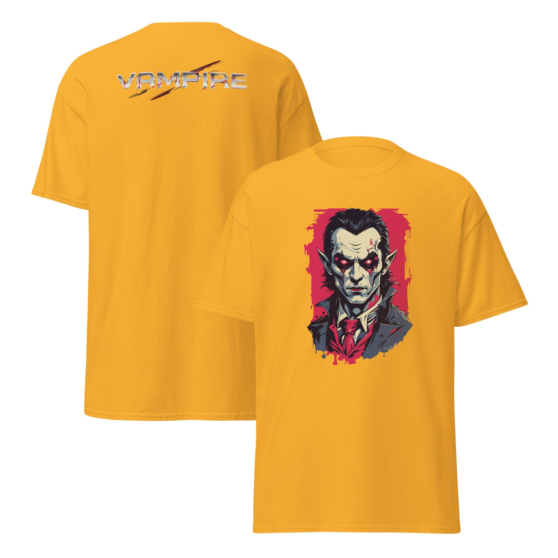 Vampire | Horror T-Shirt - Gold - T-Shirts Online