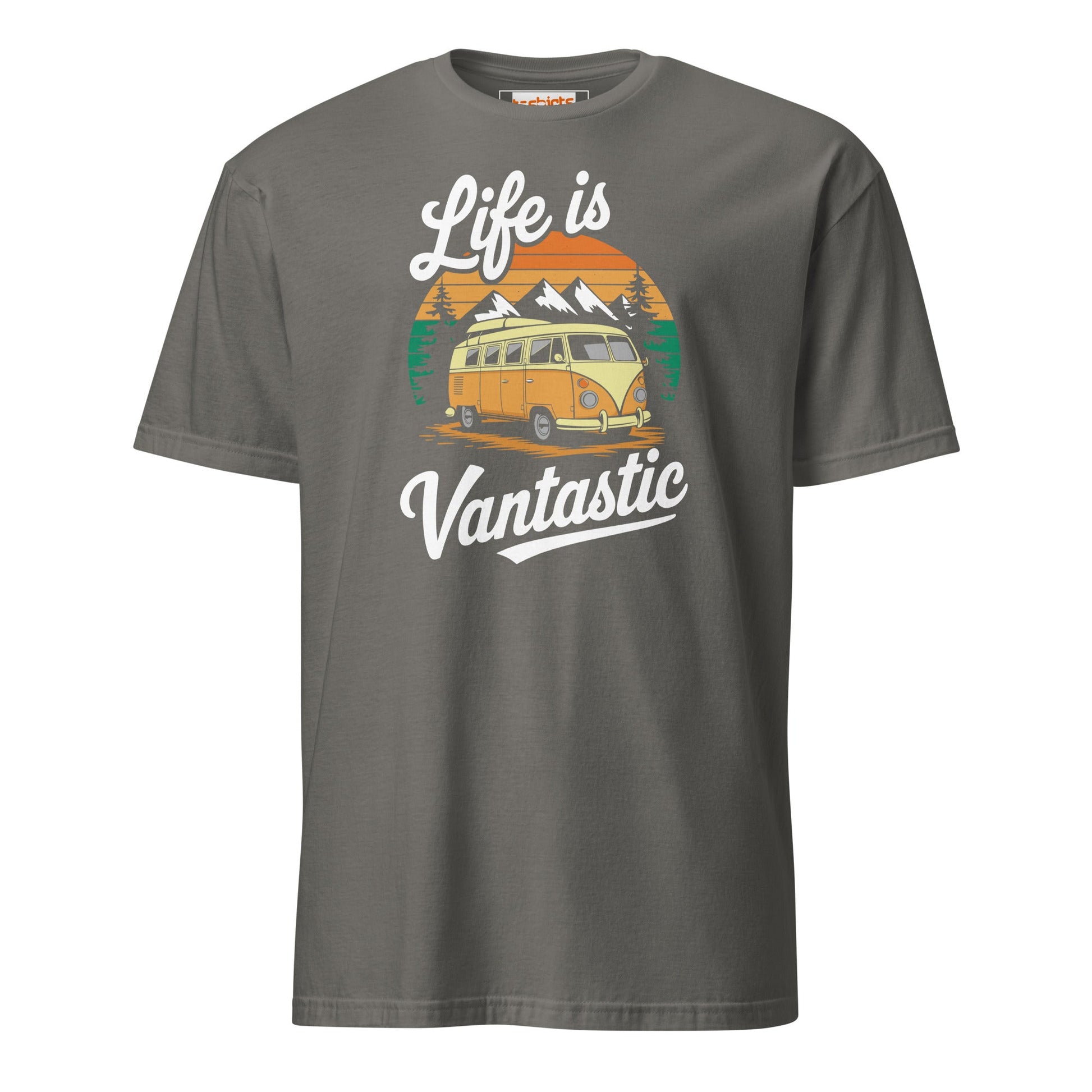 Vantastic T-Shirt | Unisex Softstyle Camping T-Shirt - Charcoal - T-Shirts Online