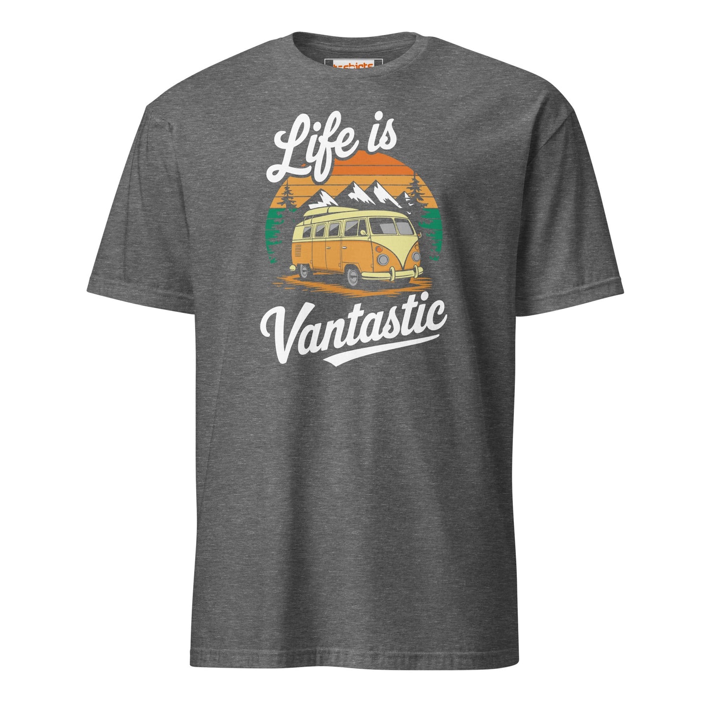 Vantastic T-Shirt | Unisex Softstyle Camping T-Shirt - Graphite Heather - T-Shirts Online