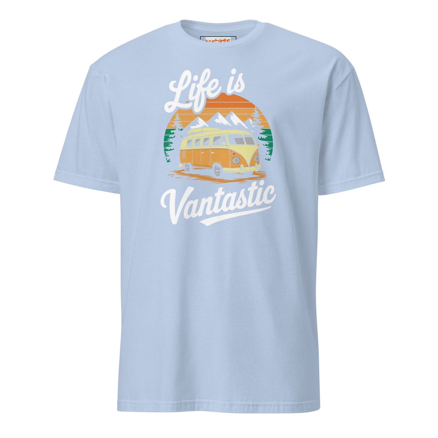Vantastic T-Shirt | Unisex Softstyle Camping T-Shirt - Light Blue - T-Shirts Online