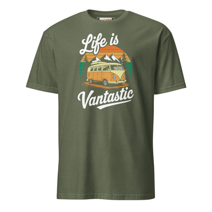Vantastic T-Shirt | Unisex Softstyle Camping T-Shirt - Military Green - T-Shirts Online