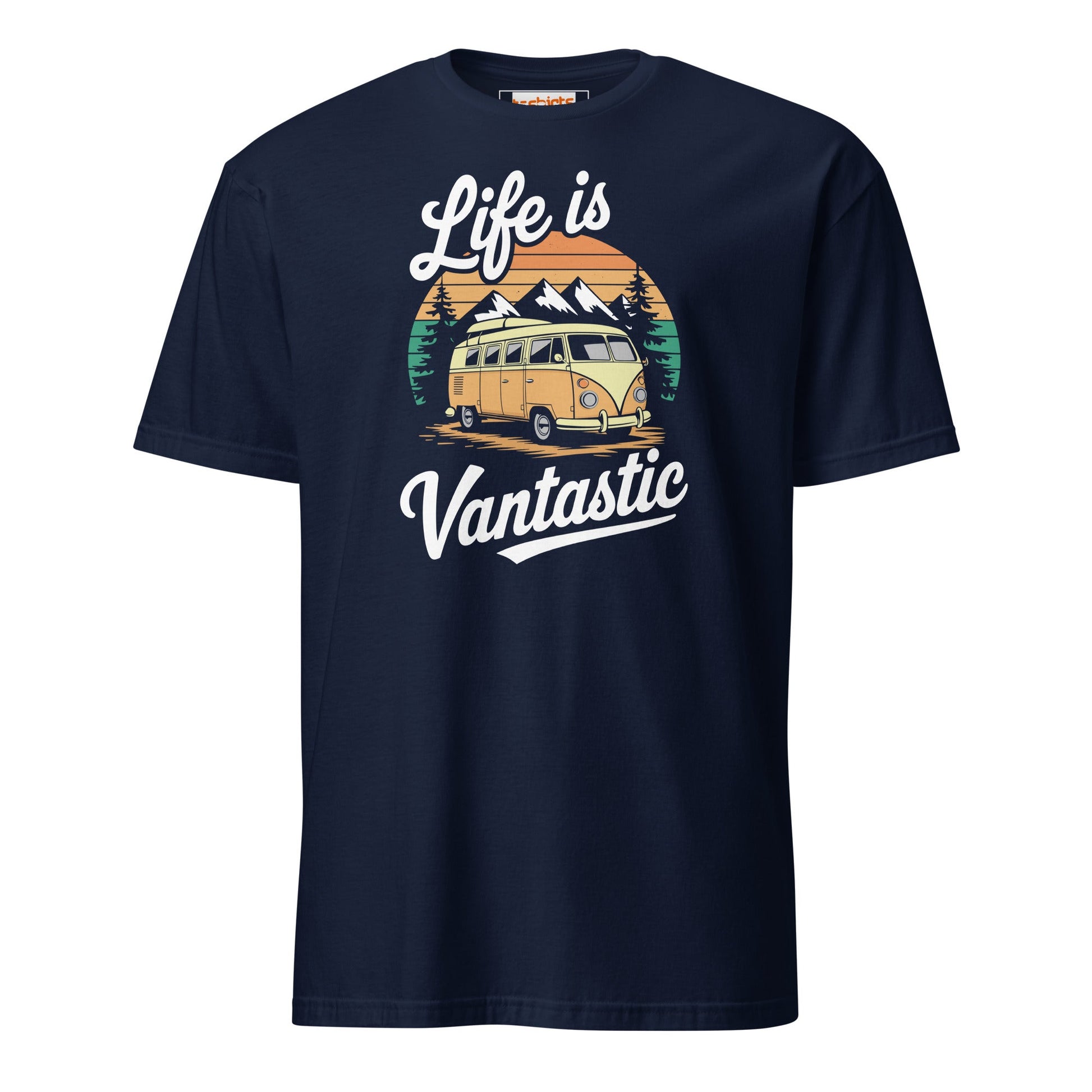 Vantastic T-Shirt | Unisex Softstyle Camping T-Shirt - Navy - T-Shirts Online