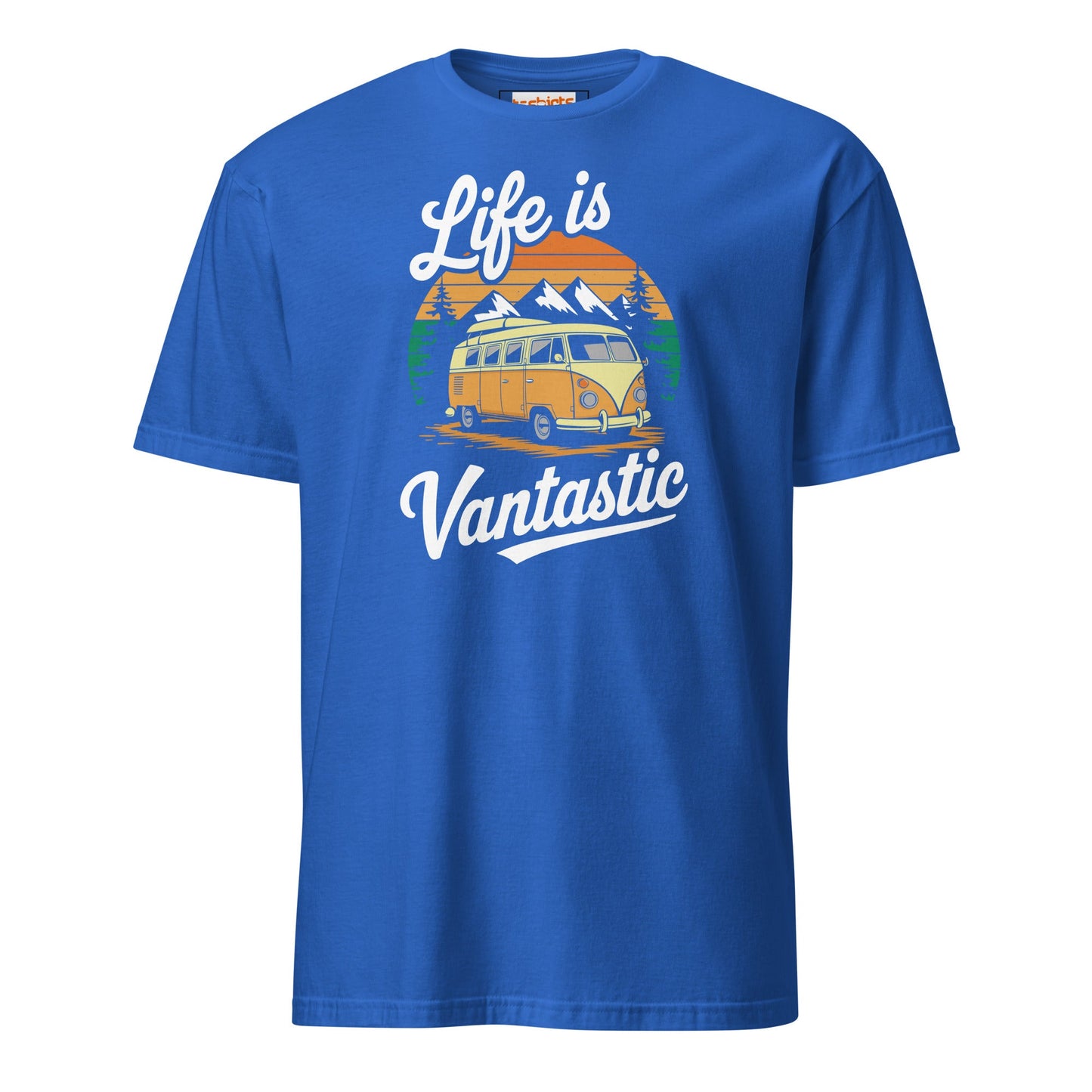 Vantastic T-Shirt | Unisex Softstyle Camping T-Shirt - Royal - T-Shirts Online