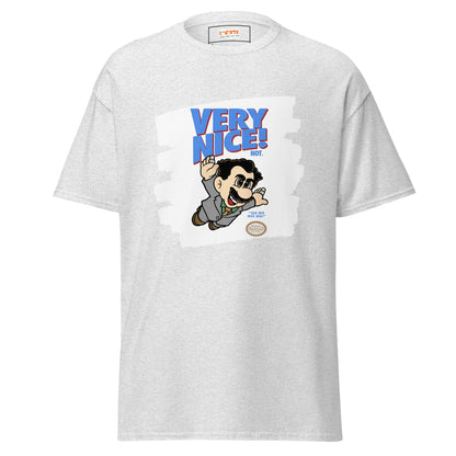Very Nice | Borat Gaming Movie T-Shirt - Ash - T-Shirts Online