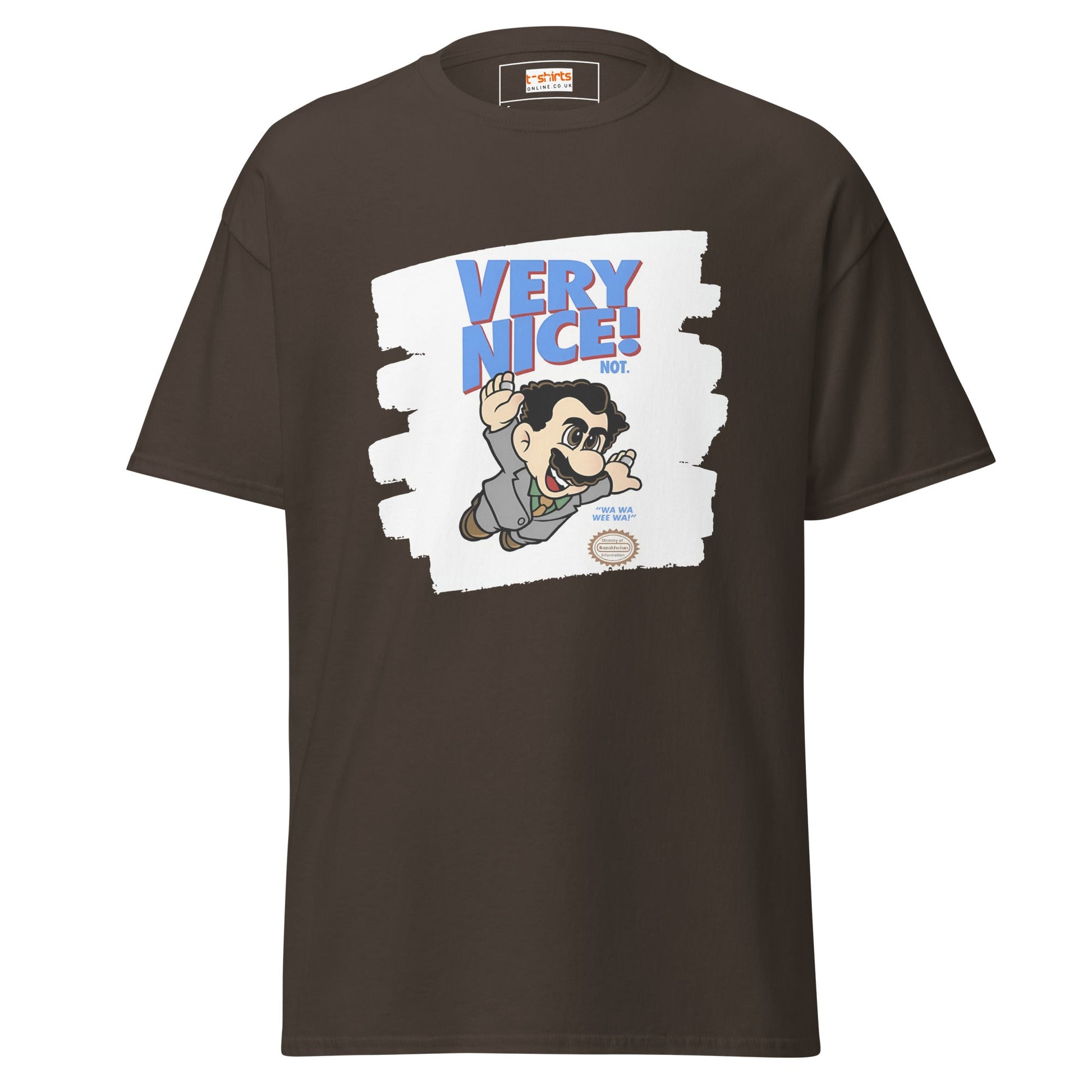 Very Nice | Borat Gaming Movie T-Shirt - Dark Chocolate - T-Shirts Online