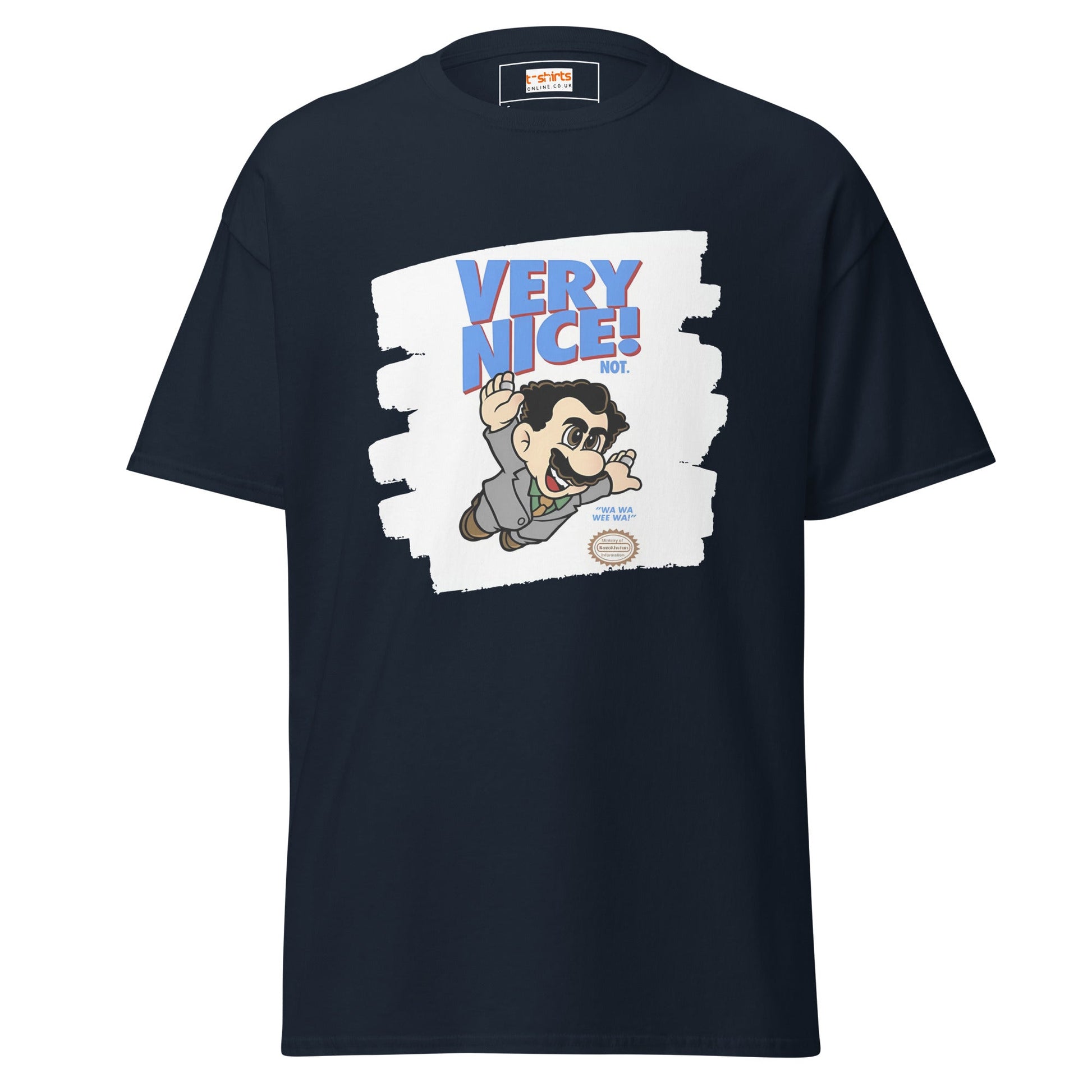 Very Nice | Borat Gaming Movie T-Shirt - Navy - T-Shirts Online