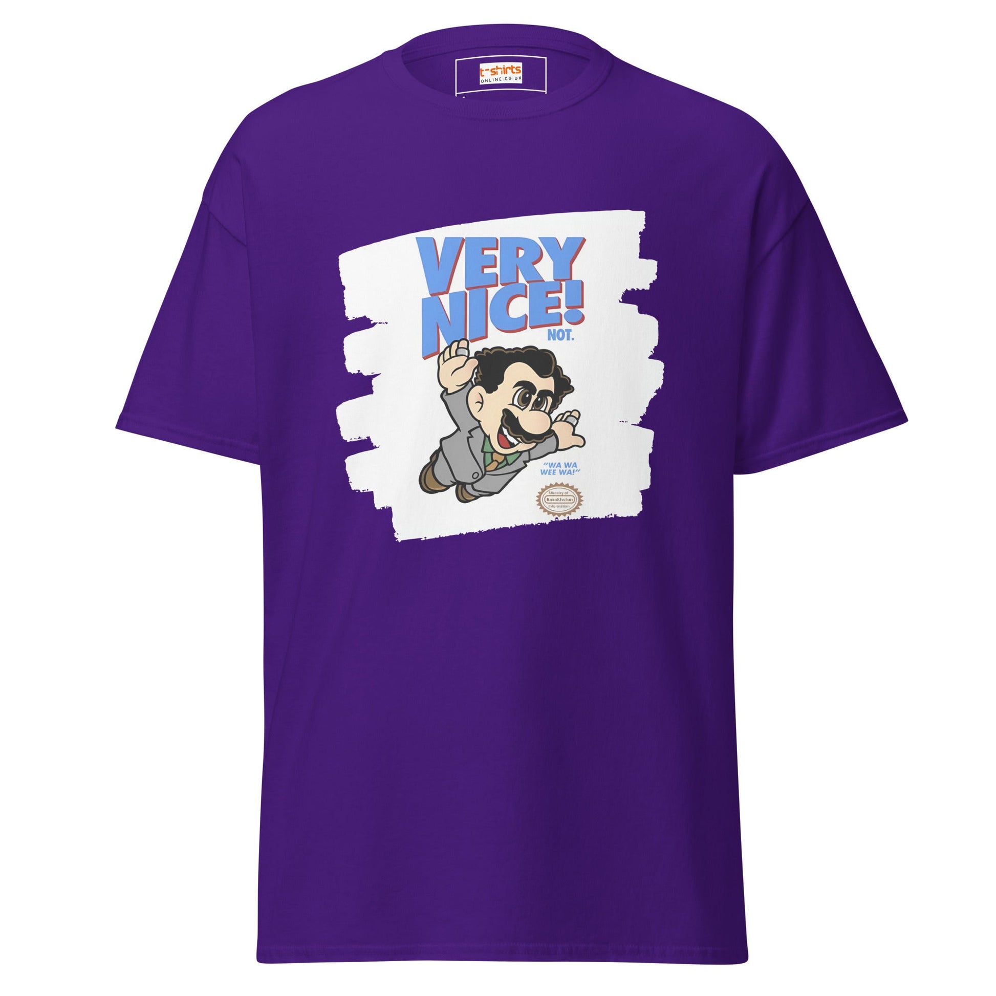 Very Nice | Borat Gaming Movie T-Shirt - Purple - T-Shirts Online