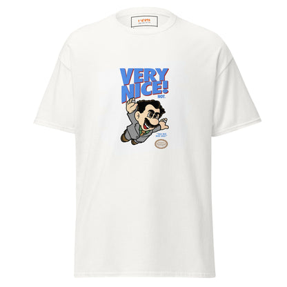 Very Nice | Borat Gaming Movie T-Shirt - White - T-Shirts Online