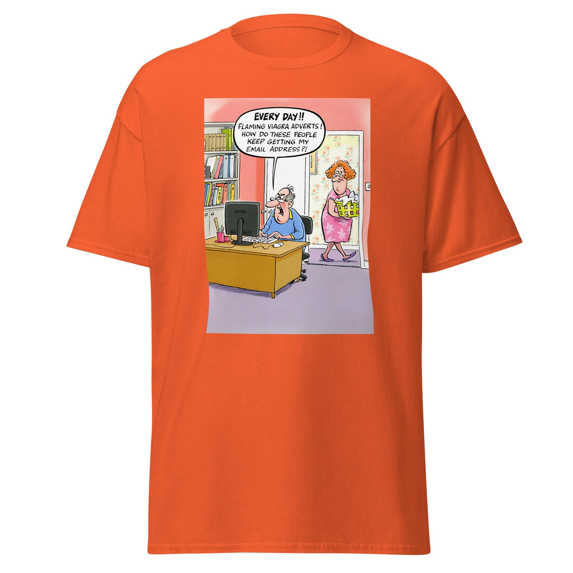 Viagra Spam | Meme T-Shirt - Orange - T-Shirts Online