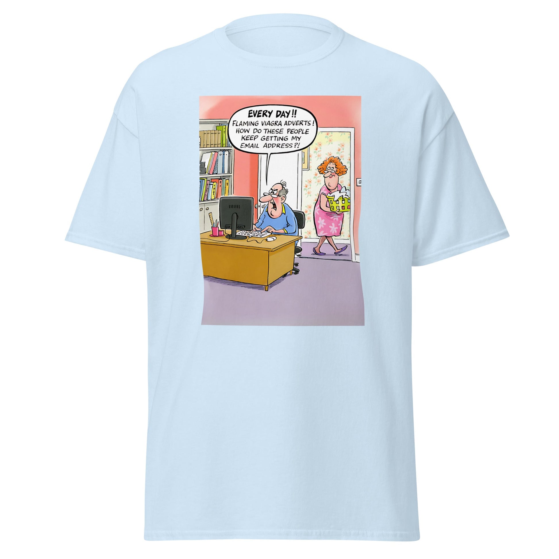 Viagra Spam | Meme T-Shirt - Light Blue - T-Shirts Online