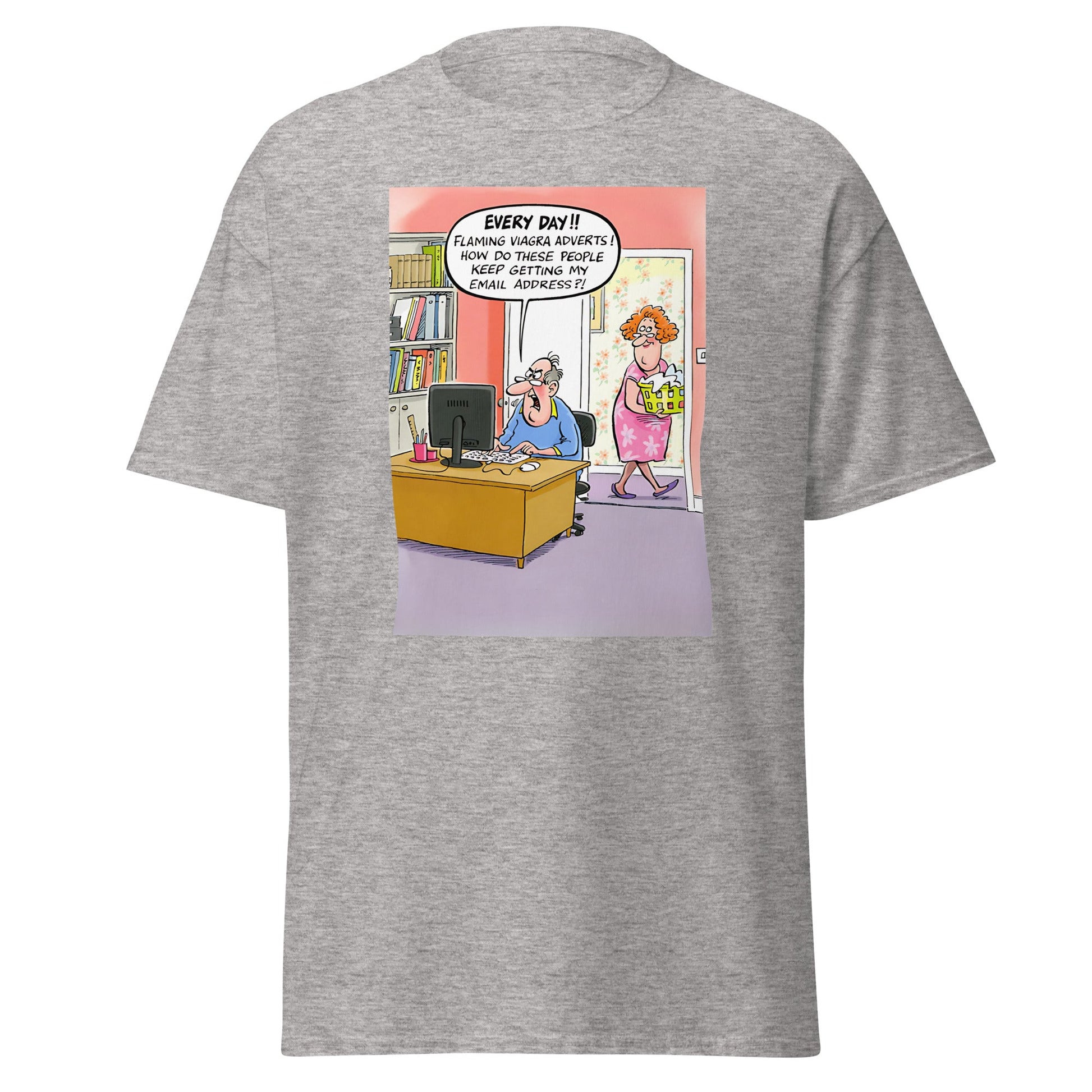 Viagra Spam | Meme T-Shirt - Sport Grey - T-Shirts Online