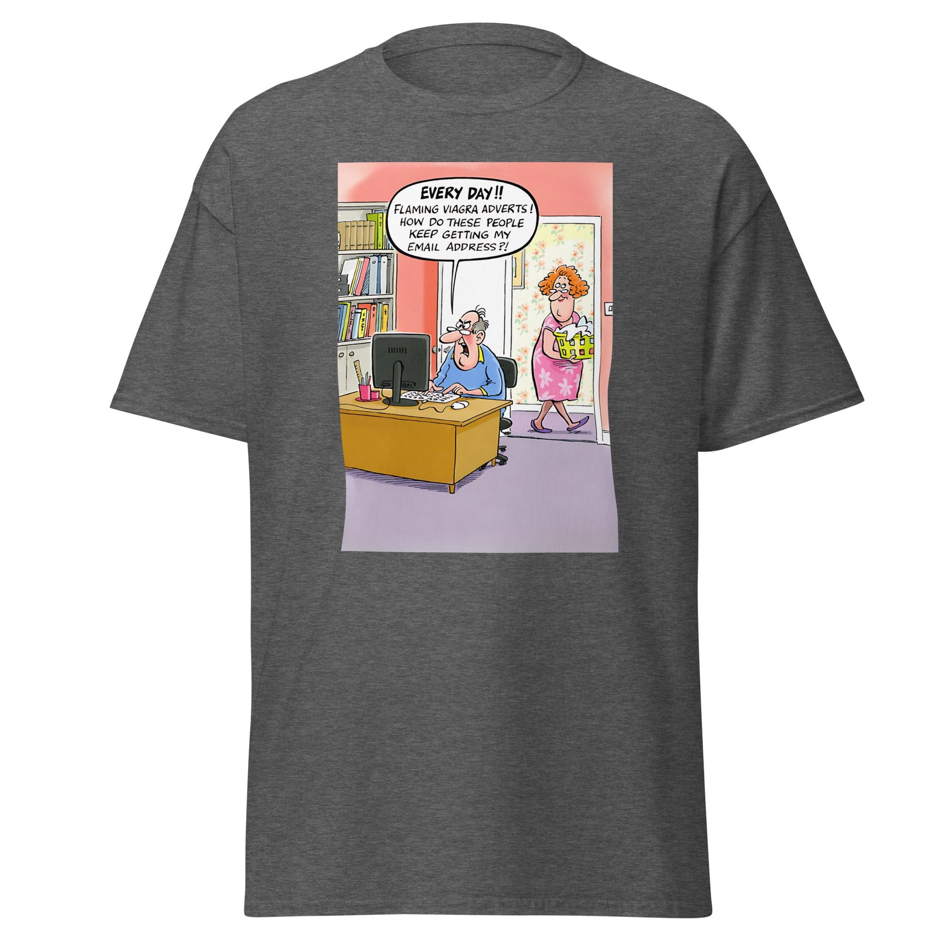 Viagra Spam | Meme T-Shirt - Dark Heather - T-Shirts Online