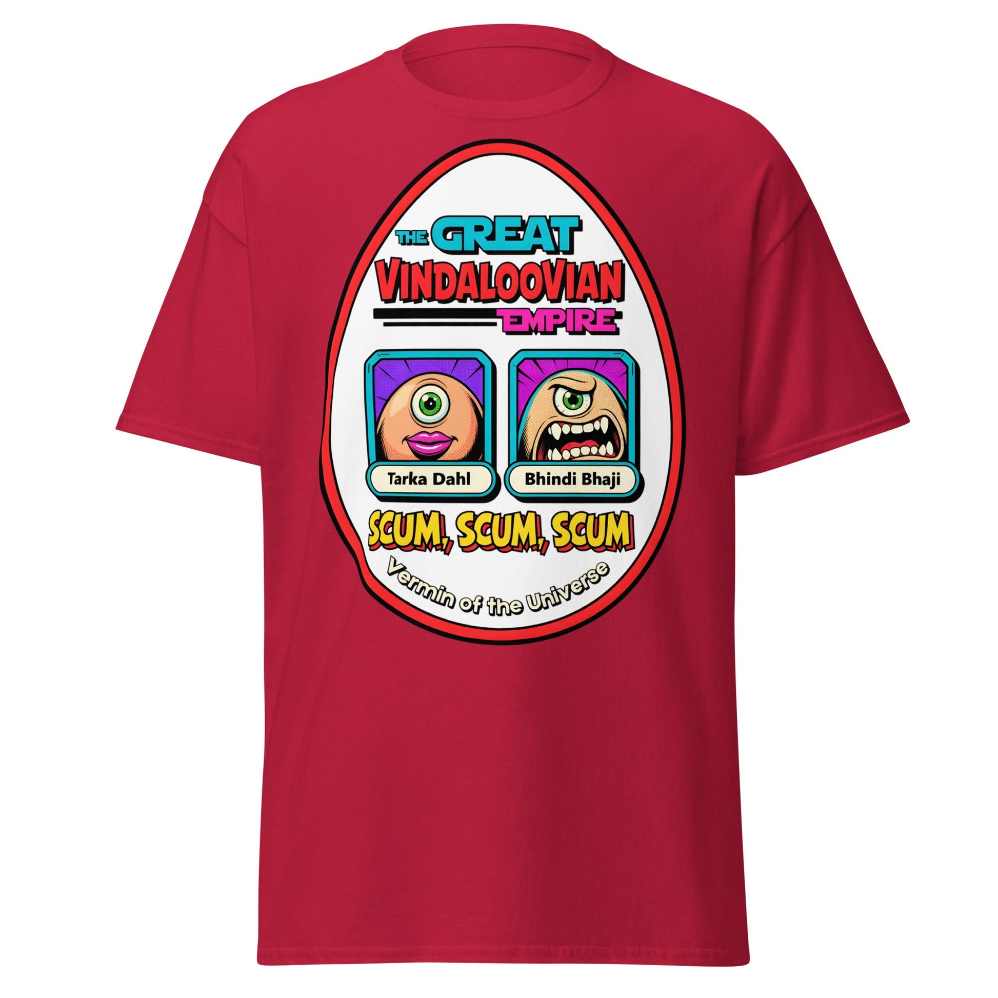 Vindaloovian Empire T-Shirt – Funny Curry Scum Meme Tee - Cardinal - T-Shirts Online