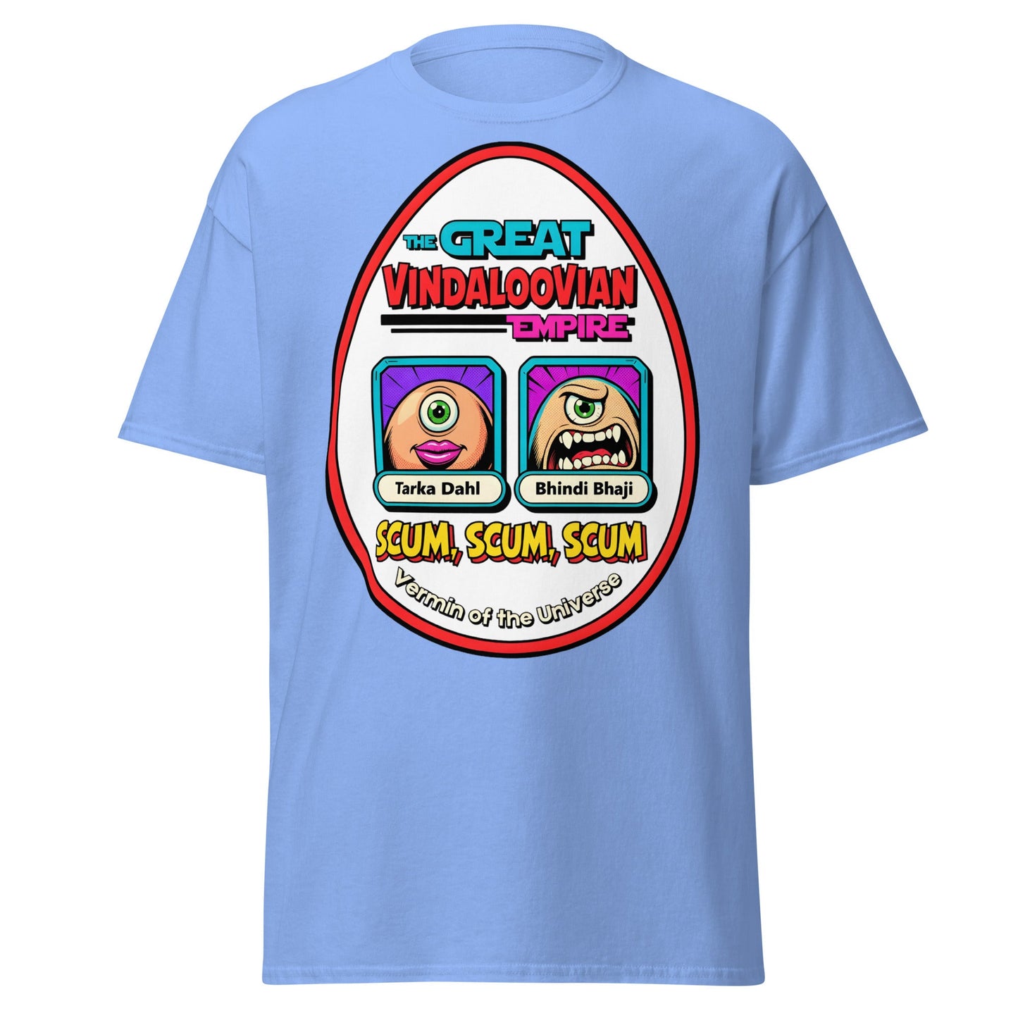 Vindaloovian Empire T-Shirt – Funny Curry Scum Meme Tee - Carolina Blue - T-Shirts Online