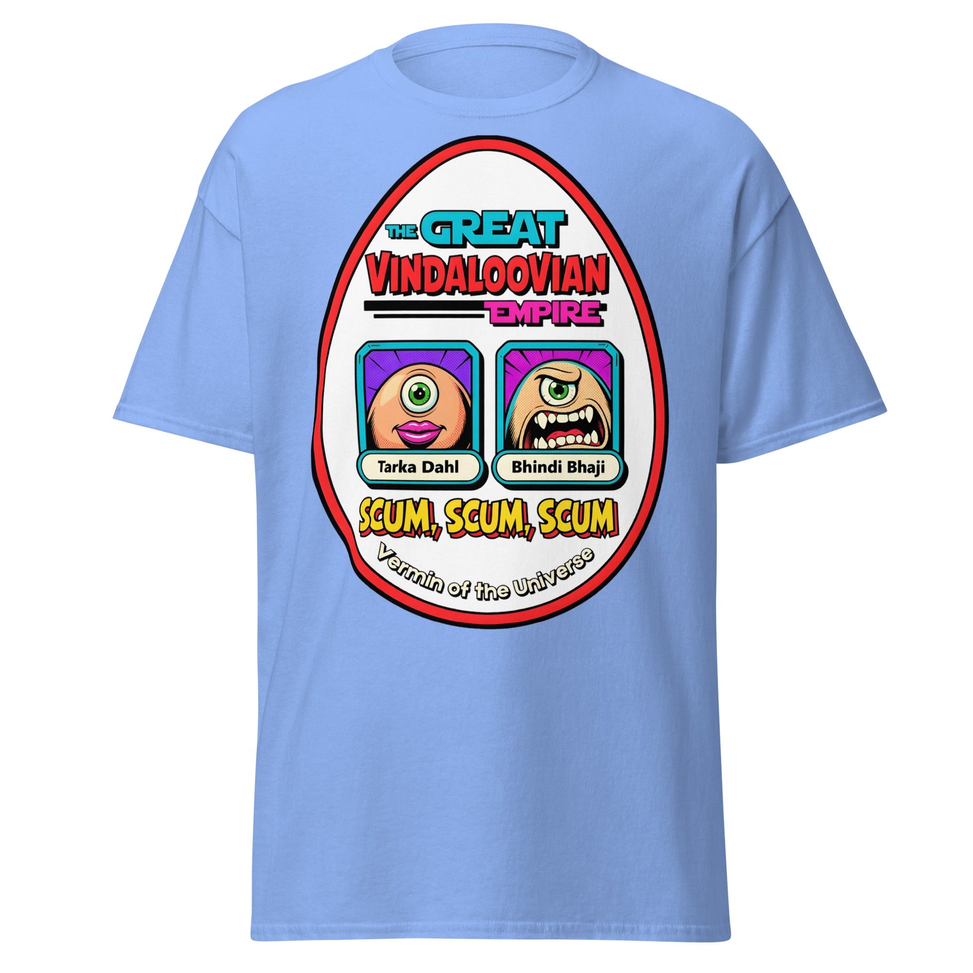 Vindaloovian Empire T-Shirt – Funny Curry Scum Meme Tee - Carolina Blue - T-Shirts Online