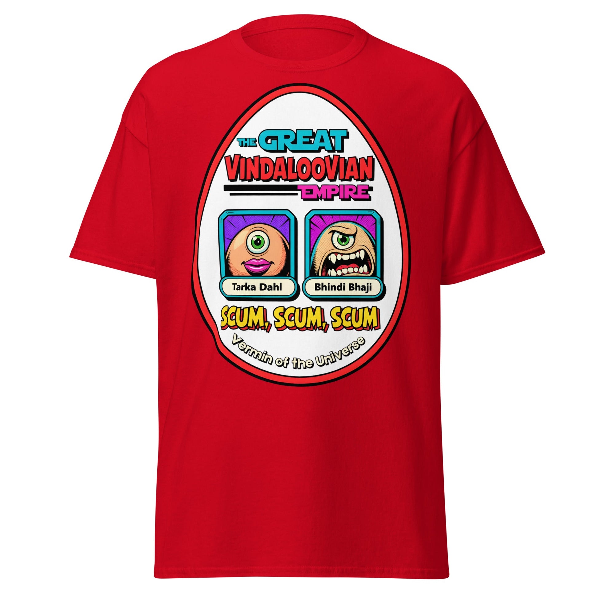 Vindaloovian Empire T-Shirt – Funny Curry Scum Meme Tee - Red - T-Shirts Online