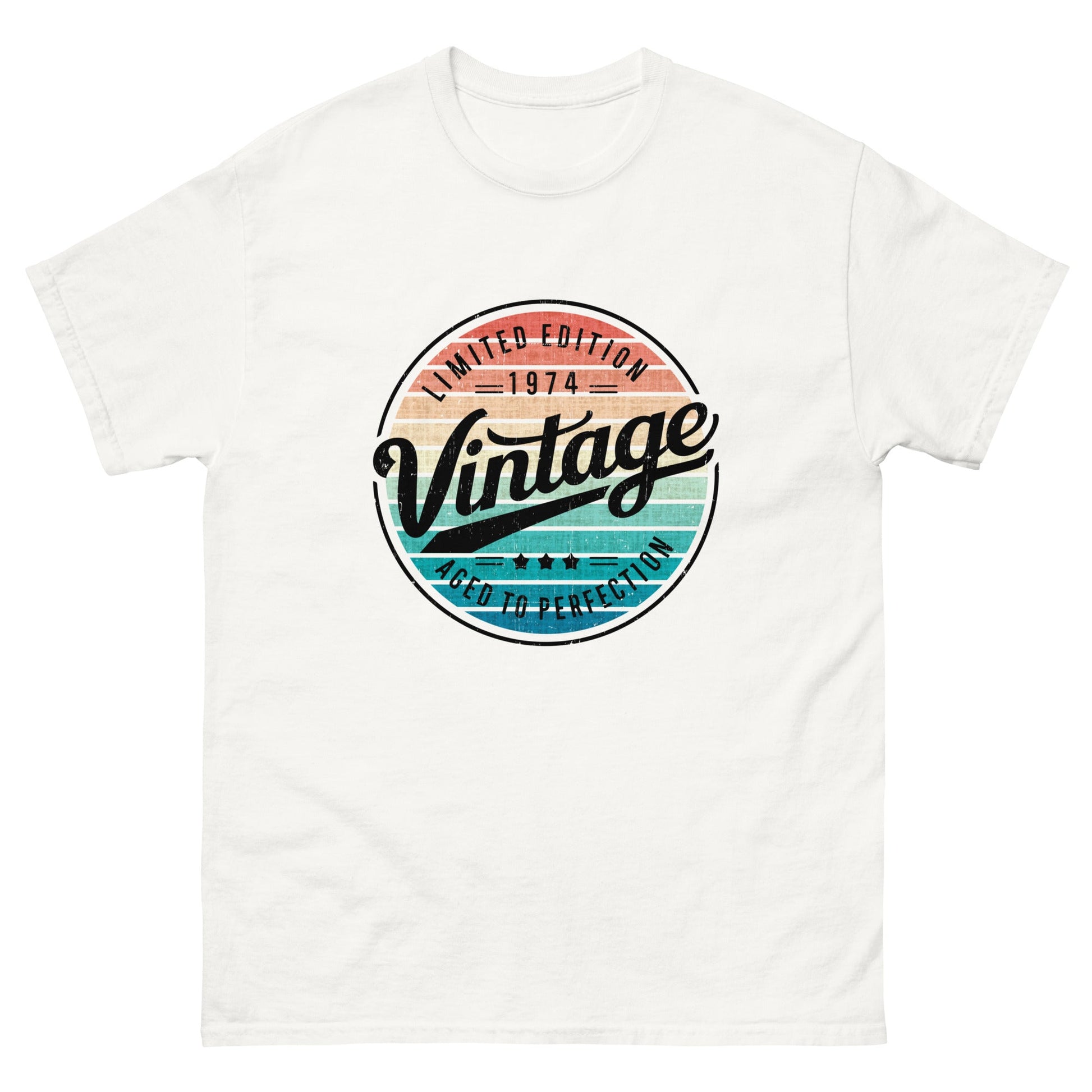 Vintage 1974 | Birthday T-Shirt - White - T-Shirts Online