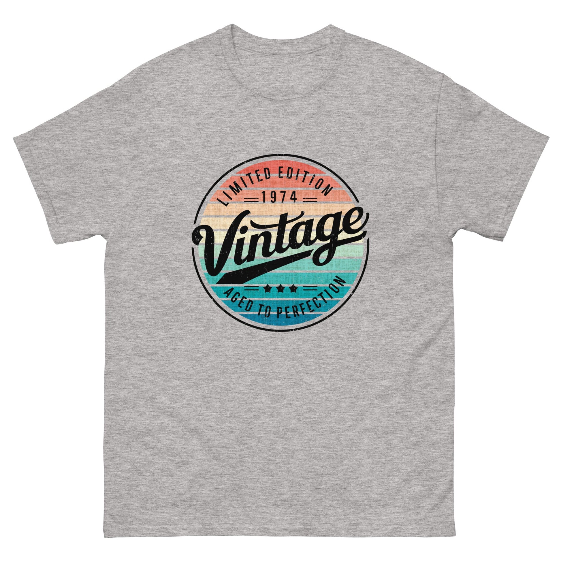 Vintage 1974 | Birthday T-Shirt - Sport Grey - T-Shirts Online