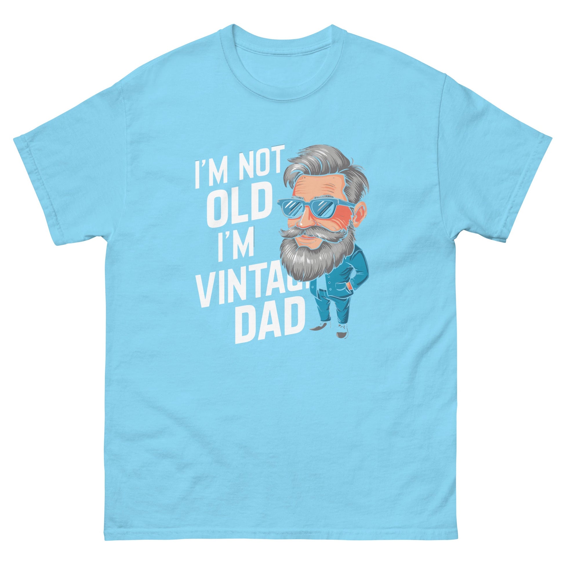 Vintage Dad | Father's Day T-Shirt - Sky - T-Shirts Online
